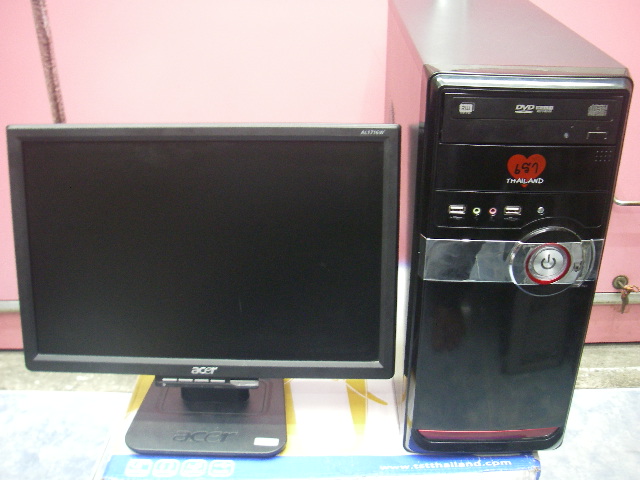 ขายคอมตั้งโต๊ะ+จอ  LCD  ACER 17 นิ้ว Wide Screen  รุ่น  AL1716W CPU Intel P4 HT ( 631 ) 3.0 Ghz M/B 775 /Ram DDR 1 GB  / รูปที่ 1