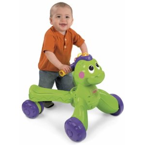 ขายรถผลักเดิน ลายไดโนเสาร์ สีเขียวหวานน่ารัก Fisher-Price Go Baby Go! Stride-to-Ride Dino ราคา 3,350 บาทเท่านั้น รูปที่ 1
