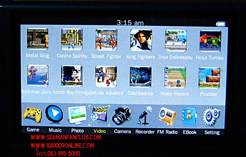 PSP จีน ภาษาไทย ดูหนัง AVI ต่อออกทีวี เกมส์กว่าพันเกมส์ 8-16 bit กล้อง วิทยุ  รูปที่ 1