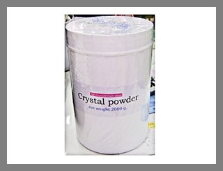 ผง Crystal Powder netweight 2,000g. ใช้กับเครื่องกรอหน้า โทร.081-146-2287 รูปที่ 1