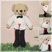 รูปย่อ ตุ๊กตาคู๋รัก หมีแต่งงานในเครื่องแบบทหาร,ตำรวจ (มี 3 ขนาดให้เลือกคะ) รูปที่4