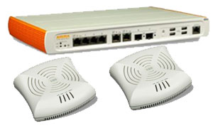 ขาย thin Wireless  Aruba Solution Mid Package 1 x Controller 650 + 4 x AP-105  รูปที่ 1