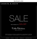 Charles & Keith End of Season Sale  