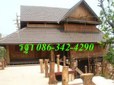 รับออกแบบ-สร้างบ้านทรงไทย ซุ้มไม้ ศาลาไม้ รีสอร์ท บ้านไม้ เรือนไทย รูปที่ 1