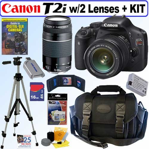 Buy Now Canon EOS Rebel T2i - Digital camera - SLR - 18.0 Mpix - Canon EF-S 18-55mm IS lens - optical zoom 3 x - support รูปที่ 1