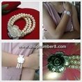 สร้อยข้อมือ มุกแท้ สีขาว สินค้า Handmade ภูเก็ต ราคาไม่แพง : Bracelet 100 % Natural Pearl from Phuket