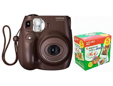 SALE!!  กล้องโพลารอยด์ FUJI Instax Mini 7S สี Choco & White ราคาพิเศษ ถูกสุดๆ รูปที่ 3