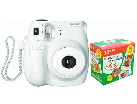 SALE!!  กล้องโพลารอยด์ FUJI Instax Mini 7S สี Choco & White ราคาพิเศษ ถูกสุดๆ รูปที่ 2