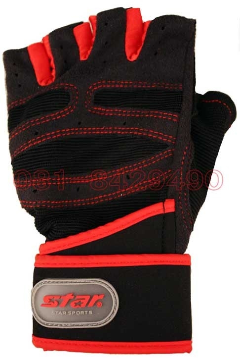 ถุงมือฟิตเนส fitness ถุงมือกีฬา ถุงมือยกเวท ถุงมือจักรยาน Lifting Glove fitness รูปที่ 1