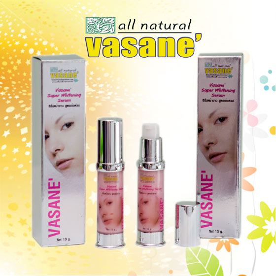 Vasane' Super Whitening Serum ซีรั่มหน้าขาว สูตรเร่งด่วนสูตรเข้มข้นด้วยคุณค่าสารสกัดจากธรรมชาติช่วยให้ผิวขาวใส ใน 7 วัน รูปที่ 1