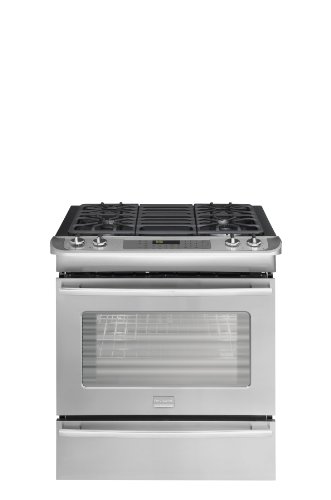 Great Deals Frigidaire Professional Series FPDS3085KF 30 Slide-in Dual-Fuel Range 4 Sealed Burners - SS รูปที่ 1