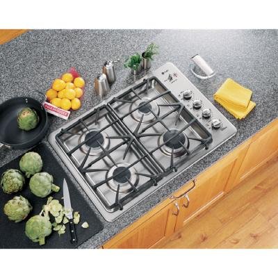 Discount GE Profile JGP945SEKSS 30 Gas Cooktop with 4 Sealed Burners - Stainless Steel รูปที่ 1