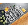 Discount GE Profile JGP945SEKSS 30 Gas Cooktop with 4 Sealed Burners - Stainless Steel