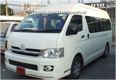 @@@ขายดาวน์รถตู้ Toyota Comuter ปี2009 สีขาว NGV พร้อมป้ายเหลือง @@@ รูปที่ 1