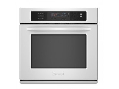 Discount KitchenAid Architect Series II KEBS107SWH 30 Single Electric Wall Oven Convection - White รูปที่ 1