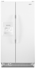 Discount Whirlpool ED5DHEXWQ 25 cu. ft. Side-by-Side Refrigerator - White