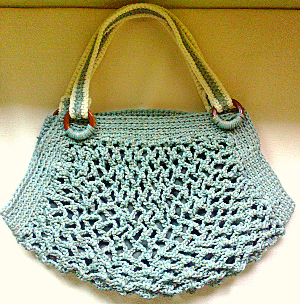 กระเป๋าถักโครเชต์ Crochet Bag/purse รูปที่ 1
