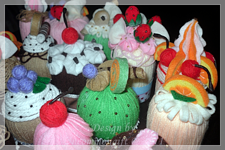 ขายเค้กไหมพรม handmade รูปที่ 3