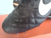 รูปย่อ ขายรองเท้าสตั๊ด Nike Tiempo Legend IV FG - Black สีดำ/ส้ม เป็นหนังแท้ครับ รูปที่5