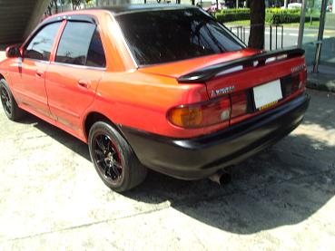 ขาย E-CAR Mitsubishi Lancer สีแดงฝาดำ แต่งรอบคัน ไม่เคยชน ราคาถูก รูปที่ 5