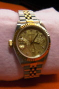 ขาย rolex เลดี้เดจัส หน้าตัวอักษร ฝังเพชรที่เลข