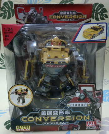 โมเดลหุ่นยนต์แปลงร่างเป็นรถ ( Transformers ) ขนาด 1/24 ชุดนี้ฟรีค่าจัดส่ง EMS จ้า รูปที่ 4