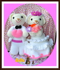 ตุ๊กตาแต่งงานหมีคู่รัก