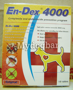 ยาป้องกัน-กำจัดเห็บหมัด En-Dex 4000 (6 กล่อง) รูปที่ 1
