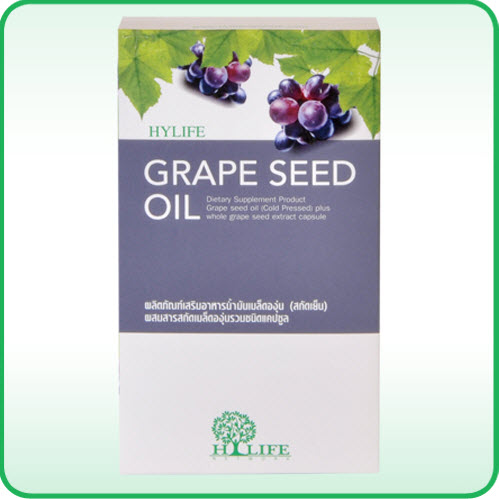 Grape Seed Oil (รักษาสิวดูแลผิว แคปซูลน้ำมันองุ่นสกัดเย็น) 089-043-2855 รูปที่ 1