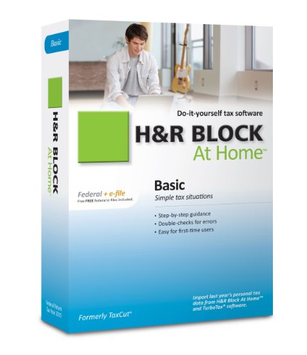 Lowest Price H R Block At Home 2010 Basic Federal eFile รูปที่ 1