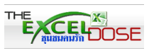The Excel Dose การใช้โปรแกรม Excel รวมเทคนิคการใช้โปรแกรม Excel รูปที่ 1