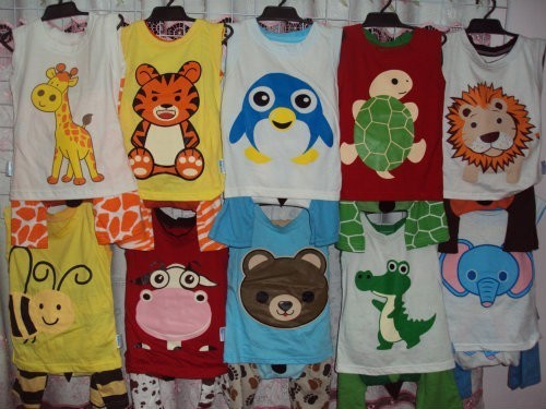 ขายเสื้อผ้าเด็ก ชุดลายสัตว์มีหาง ทั้งปลีกและส่ง รูปที่ 3