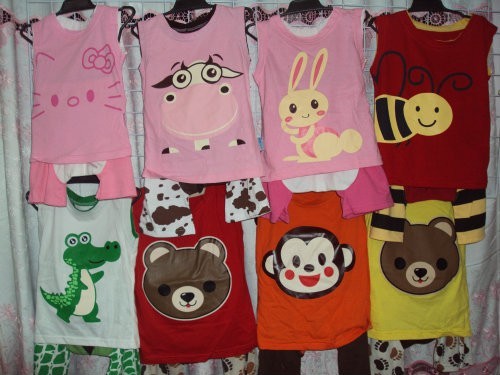 ขายเสื้อผ้าเด็ก ชุดลายสัตว์มีหาง ทั้งปลีกและส่ง รูปที่ 4