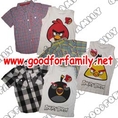 ขายเสื้อเชิ้ต shirt Angry birds  แองกี้เบิร์ด แองกรี้เบิร์ด แองกรี้เบิด แองกรีย์เบิร์ด เสื้อคอปก เสื้อเชิ้ต เสื้อแขนสั้น