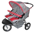 Lowest Price Double Jogging Stroller w Front Swivel Wheel