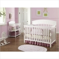 Best Buy Charleston Classic 4-in-1 Convertible Crib Nursery Set in White