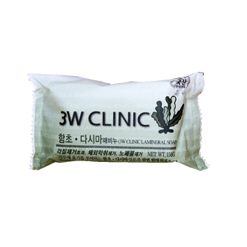 สบู่ก้อนเกาหลี 150g 3W Clinic สูตรสาหร่ายทะเลลึก  รูปที่ 1