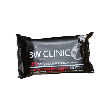 สบู่ก้อนเกาหลี 150g 3W Clinic สูตรถ่านหินดีทอกส์ผิว  รูปที่ 1