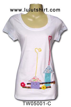 เสื้อยืดน่ารัก มีดีไซน์ตกแต่งลายน่ารัก+คลิปน่ารัก T-shirt Decor+Animation Clip รูปที่ 1