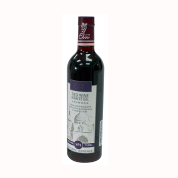 Aroma Spa Ebou Red Wine Dubbles Gel 750 ml. เจลอาบน้ำขวดไวน์ สติ๊กเกอร์ Karmarts  รูปที่ 1