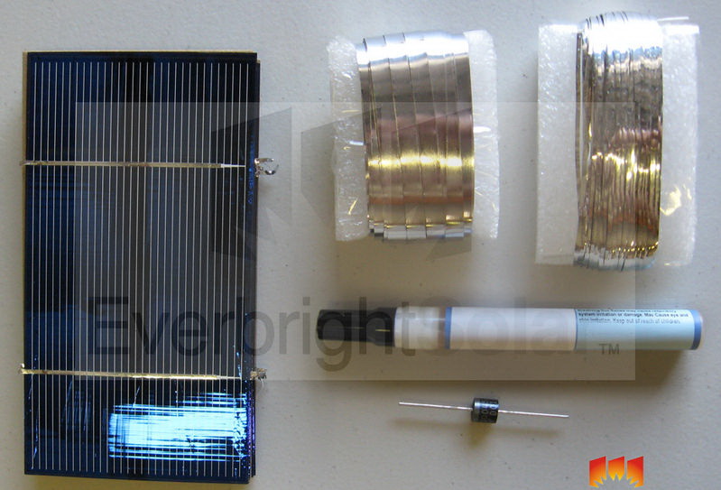 โซลาร์เซลล์ (Solar Cell) ราคาถูก สำหรับนำไปประกอบเป็น แผงโซลาร์เซลล์ (Solar Panel) รูปที่ 1
