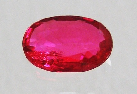 ทับทิมสยามแท้ บ่อเก่าจันทบุรี (Red Ruby) 0.45 กะรัต รูปที่ 1