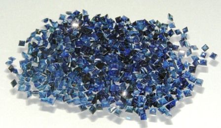 ไพลิน (Blue Sapphire) ขายกะรัตละ 550 บาท (8-10 เม็ด/กะรัต) รูปที่ 1