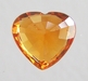 รูปย่อ สเปสซาไทท์ (Spessartite) รูปหัวใจ 1.19 กะรัต เนื้อดี ไฟดี รูปที่3
