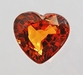 รูปย่อ สเปสซาไทท์ (Spessartite) รูปหัวใจ 1.19 กะรัต เนื้อดี ไฟดี รูปที่2