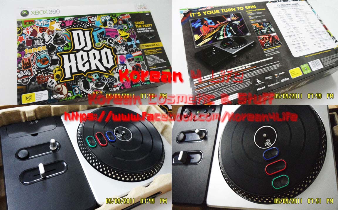 คอนโทลเลอร์เกม DJ HERO ของแท้ พร้อมแผ่นแท้ DJ HEROภาค1 ของ XBOX และ แผ่นปั้ม ภาค2 รูปที่ 1