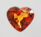 รูปย่อ สเปสซาไทท์ (Spessartite) รูปหัวใจ 1.19 กะรัต เนื้อดี ไฟดี รูปที่1