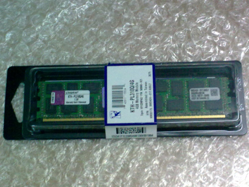 Memory Kingston KTH-PL310Q/4G DIMM 240-pin - DDR3 รูปที่ 1