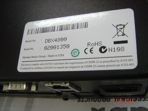 ขาย dbx DriveRack 4800 Made in USA รูปที่ 3