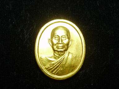 เจ้าคุณนรฯ วัดเทพศิรินทร์ เนื้อทองคำ เลี่ยมทองฝังเพชร รูปที่ 4